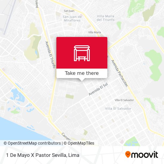 1 De Mayo X Pastor Sevilla map