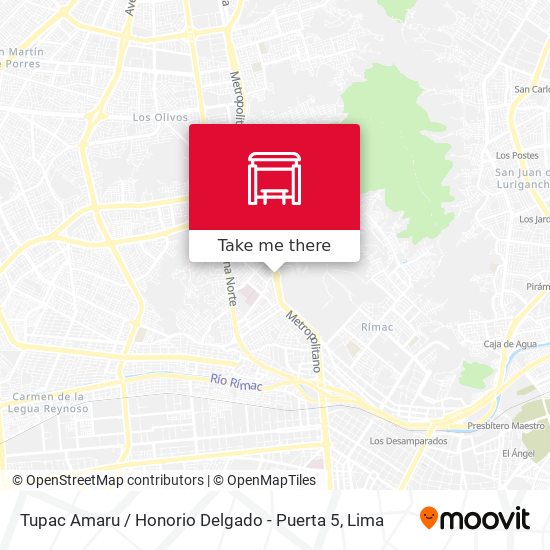 Tupac Amaru / Honorio Delgado - Puerta 5 map
