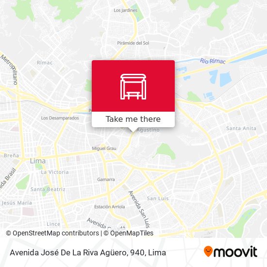 Avenida José De La Riva Agüero, 940 map