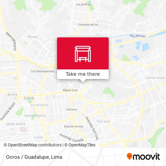 Mapa de Ocros / Guadalupe