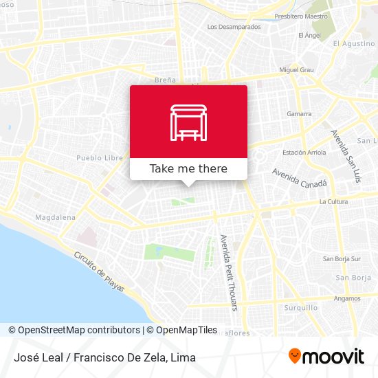 José Leal / Francisco De Zela map