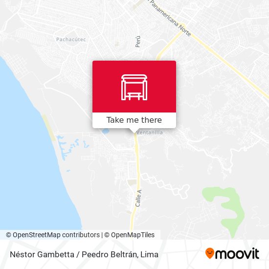 Néstor Gambetta / Peedro Beltrán map