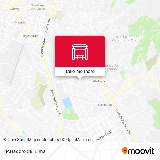 Paradero 28 map