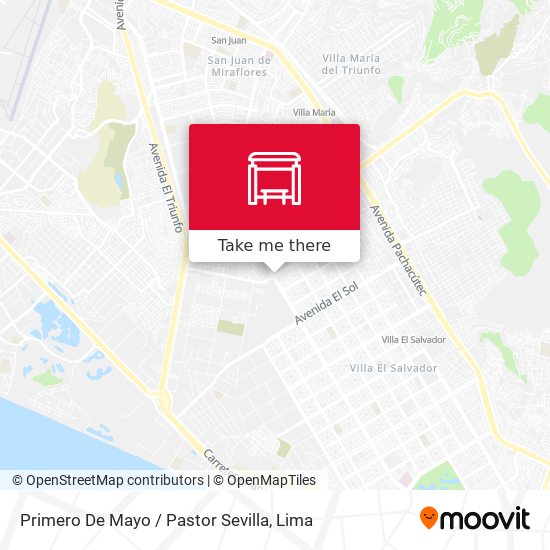 Primero De Mayo / Pastor Sevilla map