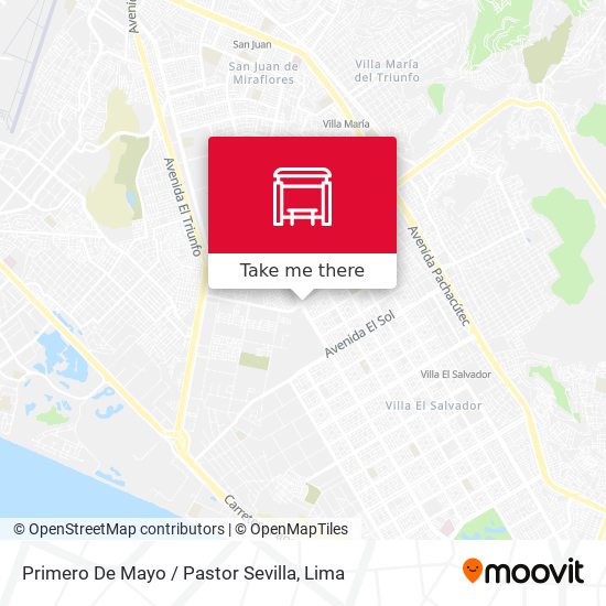 Primero De Mayo / Pastor Sevilla map