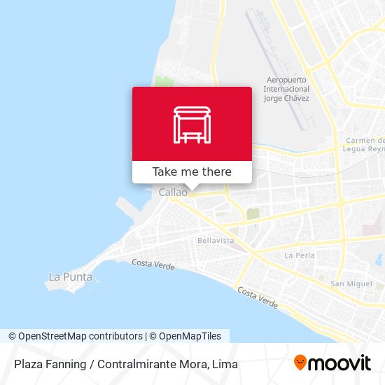 Mapa de Plaza Fanning / Contralmirante Mora