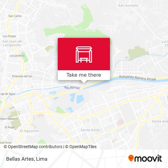 Bellas Artes map