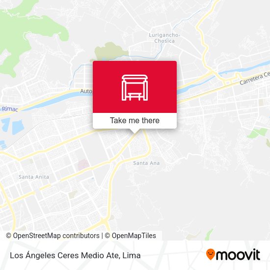 Mapa de Los Ángeles Ceres Medio Ate