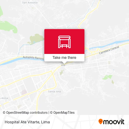 Hospital Ate Vitarte map