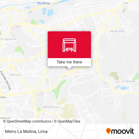 Metro La Molina map