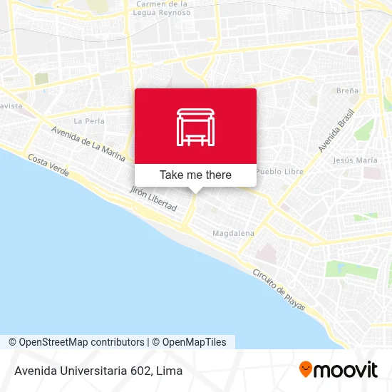 Avenida Universitaria 602 map