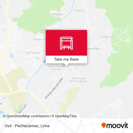 Usil - Pachacamac map