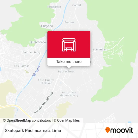 Skatepark Pachacamac map