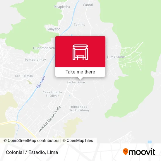 Colonial / Estadio map