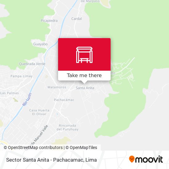 Mapa de Sector Santa Anita - Pachacamac