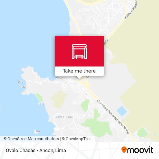 Óvalo Chacas - Ancón map