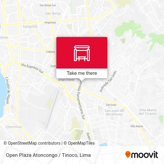 Open Plaza Atoncongo / Tinoco map