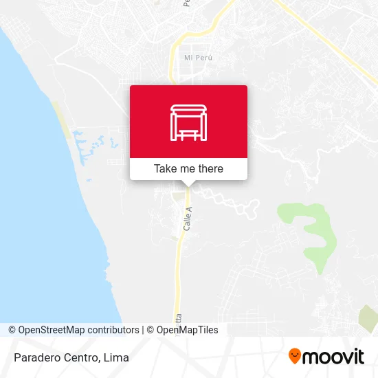 Paradero Centro map