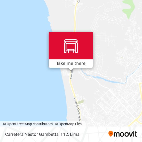 Mapa de Carretera Nestor Gambetta, 112