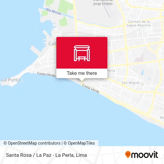 Santa Rosa / La Paz - La Perla map