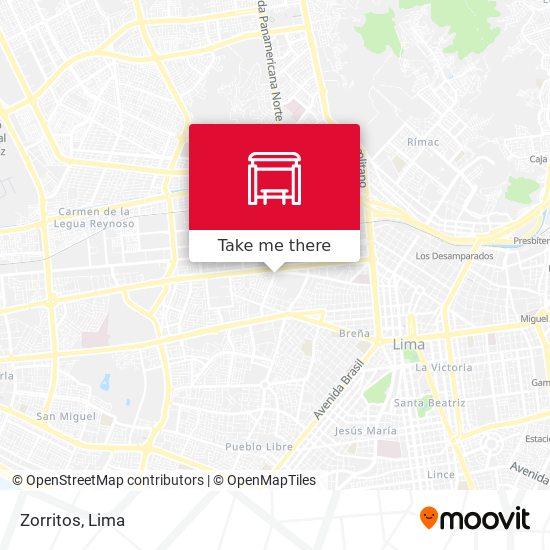 Zorritos map