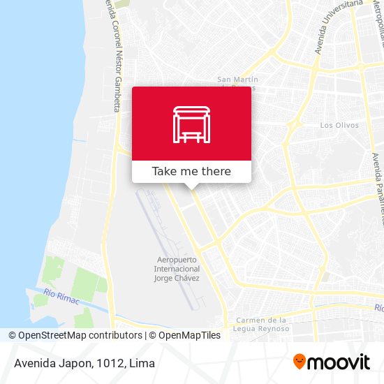 Avenida Japon, 1012 map