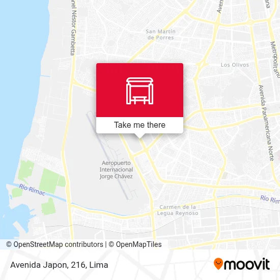 Avenida Japon, 216 map