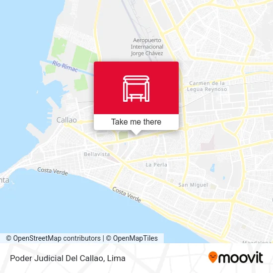 Poder Judicial Del Callao map