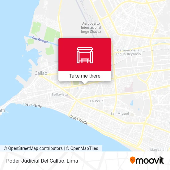 Poder Judicial Del Callao map
