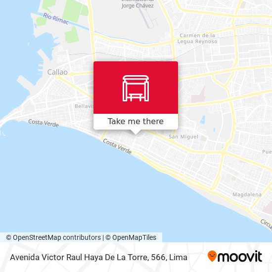Avenida Victor Raul Haya De La Torre, 566 map