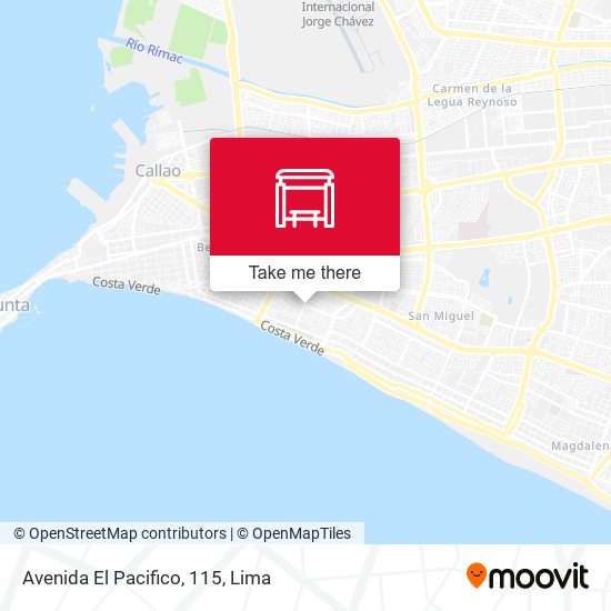 Mapa de Avenida El Pacifico, 115