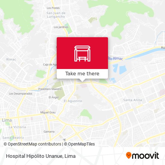 Hospital Hipólito Unanue map