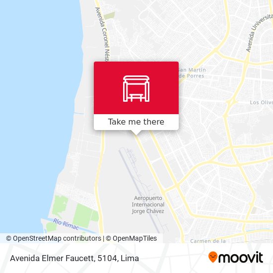 Avenida Elmer Faucett, 5104 map