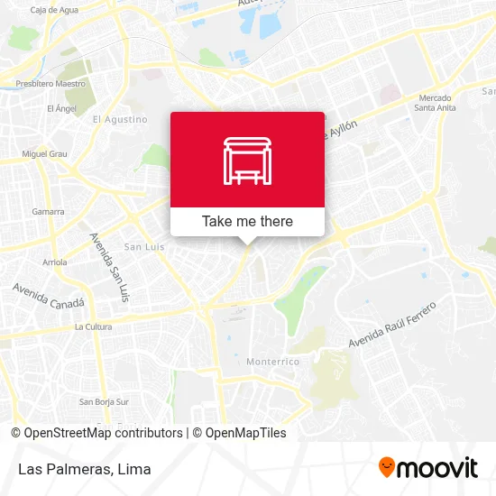 Las Palmeras map