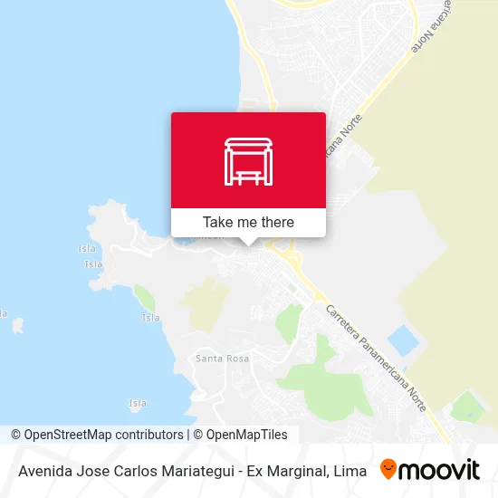 Avenida Jose Carlos Mariategui - Ex Marginal map