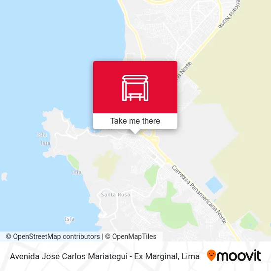 Avenida Jose Carlos Mariategui - Ex Marginal map
