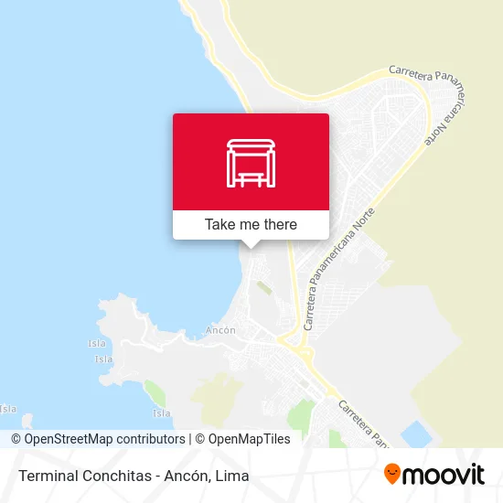 Terminal Conchitas - Ancón map