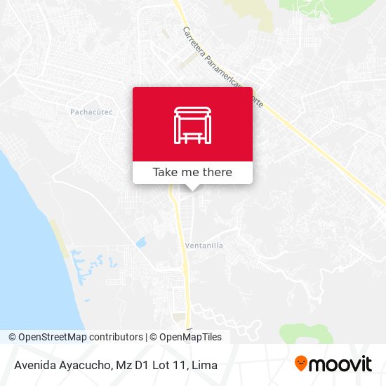 Avenida Ayacucho, Mz D1 Lot 11 map