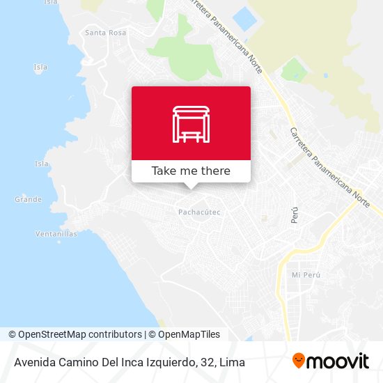 Mapa de Avenida Camino Del Inca Izquierdo, 32