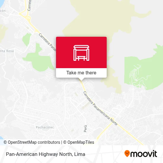 Panamericana Norte map