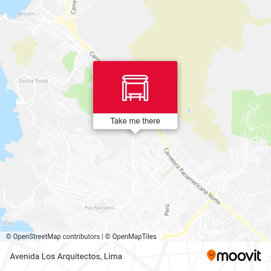 Avenida Los Arquitectos map
