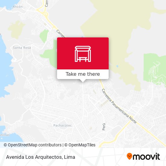 Mapa de Avenida Los Arquitectos