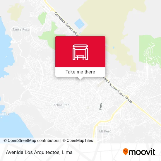 Avenida Los Arquitectos map