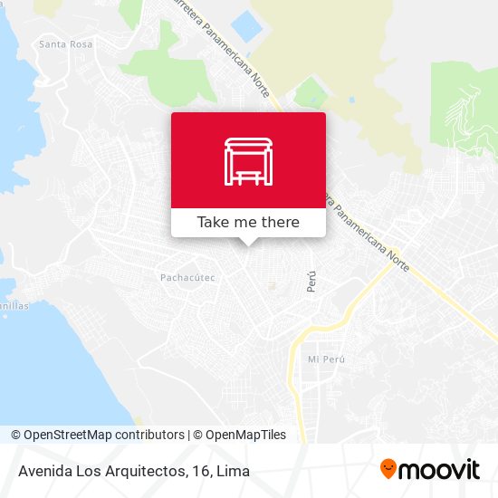Mapa de Avenida Los Arquitectos, 16