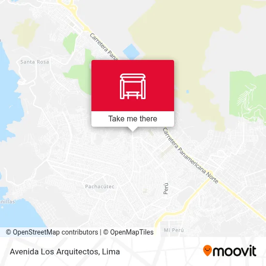 Avenida Los Arquitectos map