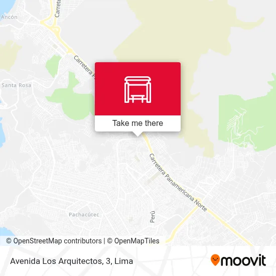 Avenida Los Arquitectos, 3 map