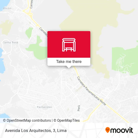 Avenida Los Arquitectos, 3 map