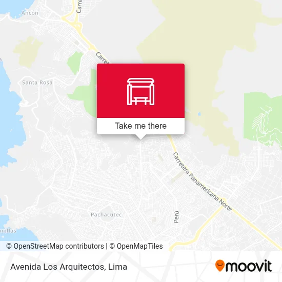 Avenida Los Arquitectos map
