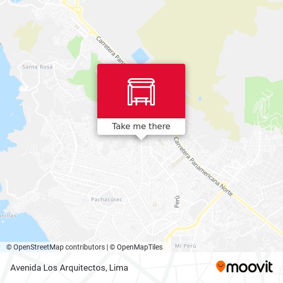 Mapa de Avenida Los Arquitectos