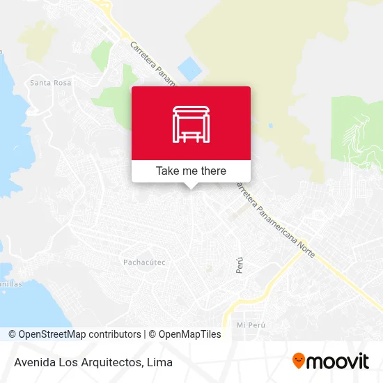 Avenida Los Arquitectos map